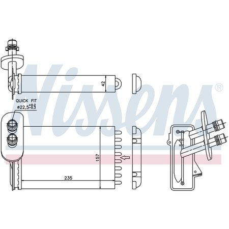 NISSEN Nissens Heater, 73921 73921